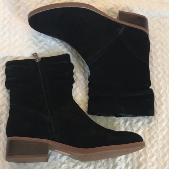 8.5 EUC Blk Lucca suede boots - Picture 3 of 12